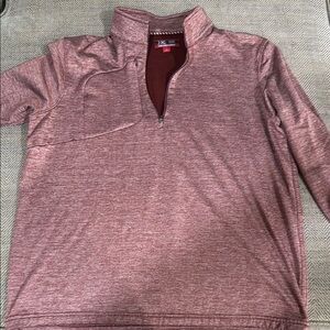 Johnston & Murphy XC4 Red Quarter-Zip Pullover